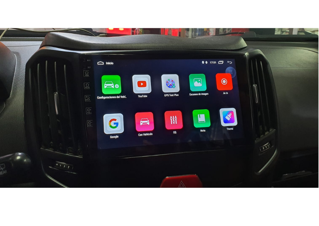 Pantalla Android instalada en vehiculo